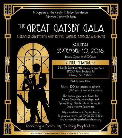 Great Gatsby Invitation Template